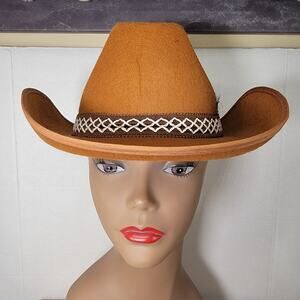 Unbranded Brown Felt Cowboy Hat